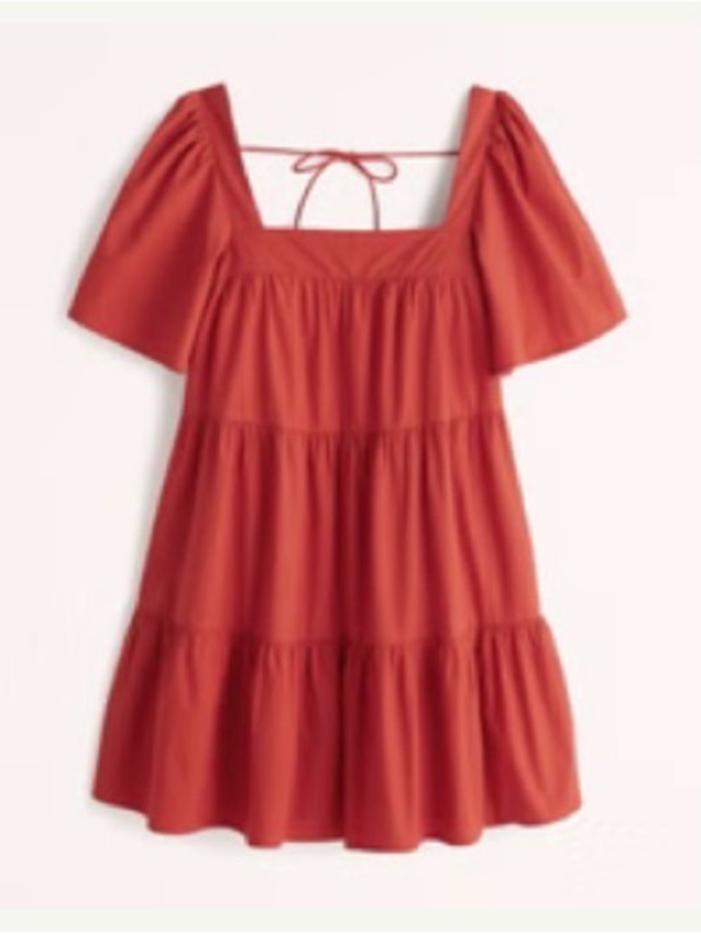 NEVER WORN/BRAND NEW. 
Abercrombie & Fitch Red Tiered Dress
